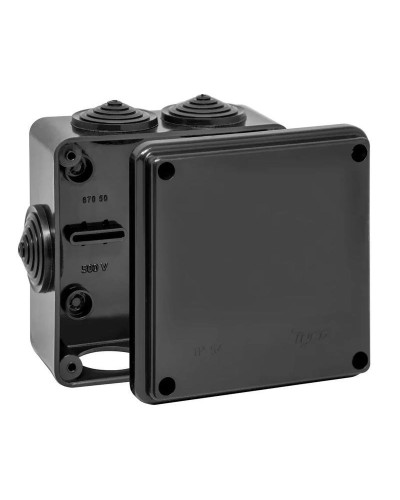 Коробка TYCO ОП 100х100х50мм УХЛ1 IP54 черный (67050Ч). Коробка распределительная. RuVinil в Сочи