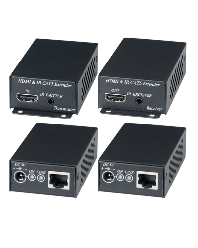 HE02EI. Комплект для передачи HDMI-сигнала с ИК-повторителем. SC&T в Сочи