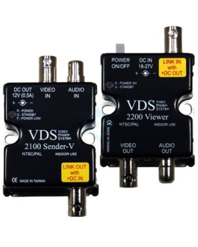 VDS 2100/2200. Удлинитель видео-, аудиосигнала, напряжения питания по коаксиальному кабелю. SC&T в Сочи