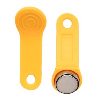 RW 1990 SLINEX (желтый). Ключ электронный Touch Memory с держателем. SLINEX