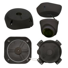 МК-4 PRO (цвет черный). Монтажная коробка для крепления уличных видеокамер. SLT