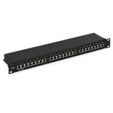 Патч-панель 19", 24хRJ-45, FTP, Cat.5e, 1U (10-0402): Патч-панель 19''