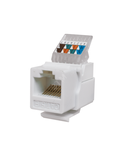 Модуль-вставка Keystone Кат5е, без.инстр.зад, белый UTP (10-0312): Вставка Keystone Jack RJ-45 в Сочи