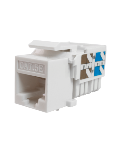 Модуль-вставка Keystone Кат5е, инстр.зад, белый UTP (10-0313): Вставка Keystone Jack RJ-45 в Сочи