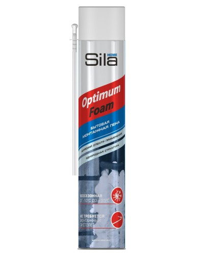Пена монтажная SILA HOME OPTIMUM FOAM, всесезонная, 750 мл. Пена монтажная. Sila в Сочи