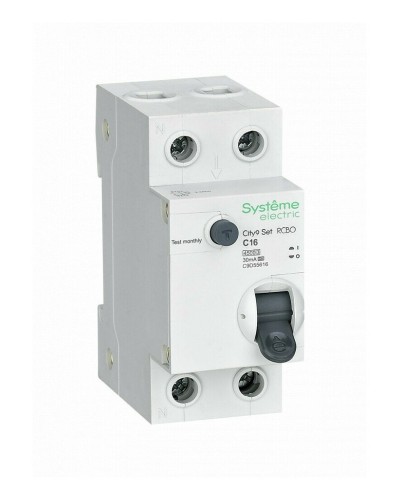 City9 Set 1P+N С 16А 4.5kA 30мА A 230В (C9D55616). Автоматический выключатель дифференциального тока. Systeme Electric в Сочи