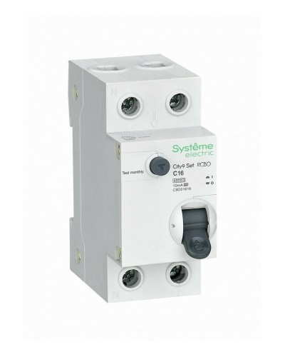 City9 Set 1P+N С 16А 4.5kA 10мА A 230В (C9D51616). Автоматический выключатель дифференциального тока. Systeme Electric в Сочи