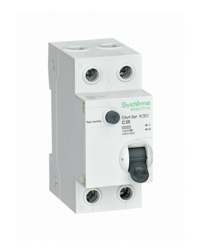 City9 Set 1P+N С 20А 4.5kA 10мА A 230В (C9D51620). Автоматический выключатель дифференциального тока. Systeme Electric в Сочи