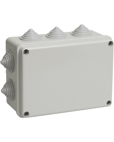 Коробка ОП 190х140х70мм, крышка, IP44, 10 гермовводов (SQ1401-1243). Распаячная коробка. TDM ЕLECTRIC в Сочи