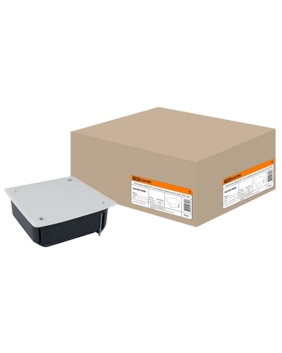 Распаячная коробка СП 115х115х45мм, крышка, метал. лапки, IP20, TDM (SQ1403-0008). Распаячная коробка СП. TDM ЕLECTRIC в Сочи