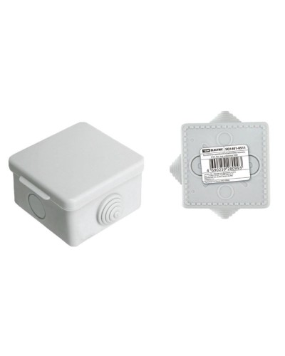 Коробка ОП 65х65х50мм, крышка, IP54, 4вх (SQ1401-0511). Распаячная коробка. TDM ЕLECTRIC в Сочи
