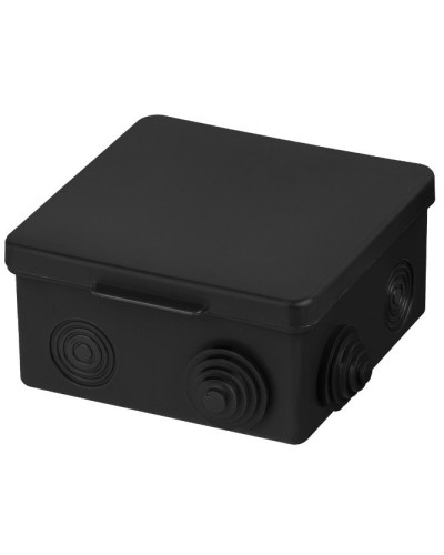 Распаячная коробка ОП 100х100х55мм, крышка, IP54, 8вх., черная TDM (SQ1401-0913). Распаячная коробка ОП. TDM ЕLECTRIC в Сочи