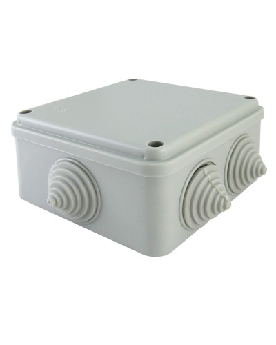 Коробка ОП 100х100х50мм, крышка на винтах, IP55, 6 вх. (SQ1401-1234). Распаячная коробка. TDM ЕLECTRIC в Сочи