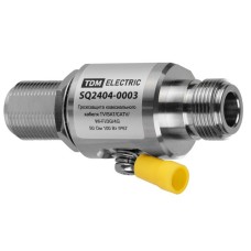 Грозозащита коакс кабеля TV/SAT/CATV/Wi-Fi/3G/4G,N-гнездо/N-штекер, 50Ом, DC-3ГГц, 200В TDM (SQ2404-0003). Грозозащита. TDM ЕLECTRIC