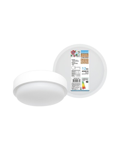 ДПП 3901 12Вт 6500К IP65 белый круг (SQ0366-0140). Светодиодный светильник LED. TDM ЕLECTRIC в Сочи