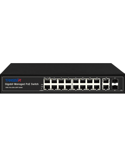 TR-NS24202S-300-16PoE. Коммутатор с PoE. Trassir в Сочи