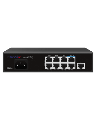 TR-NS1109-120-8PoE. Коммутатор с PoE. Trassir в Сочи