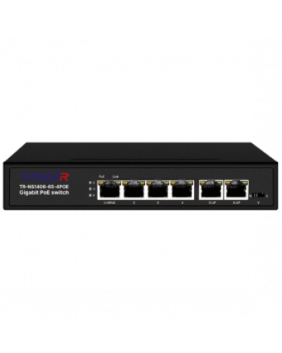 TR-NS1406-65-4POE. Коммутатор с PoE. Trassir в Сочи