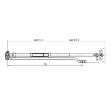 Рычаг-503 LONG. Рычаг удлиненный для доводчиков. VIZIT