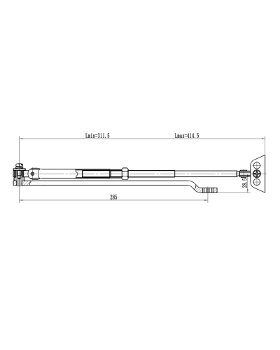 Рычаг-503 LONG. Рычаг удлиненный для доводчиков. VIZIT в Сочи