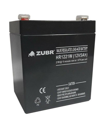ZUBR HR 1221W (12V, 5Ah). Аккумулятор герметичный свинцово-кислотный. ZUBR в Сочи