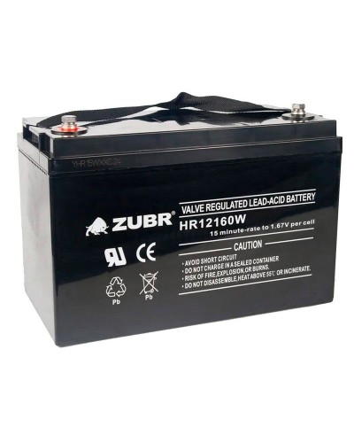 ZUBR HR 12160W (12V, 45Ah). Аккумулятор герметичный свинцово-кислотный. ZUBR в Сочи