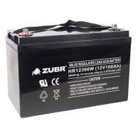 ZUBR HR 12390W (12V, 110Ah). Аккумулятор герметичный свинцово-кислотный. ZUBR