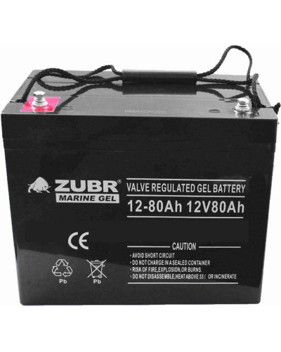 ZUBR MARINE GEL NPG 12-80 (12V, 80Ah). Аккумулятор герметичный свинцово-кислотный. ZUBR в Сочи