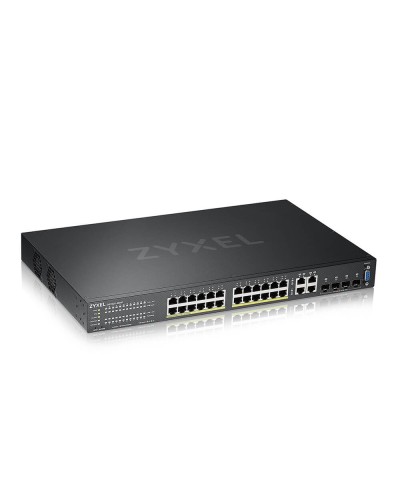 GS2220-28HP-EU0101F. Гибридный L2 коммутатор PoE+. ZYXEL в Сочи