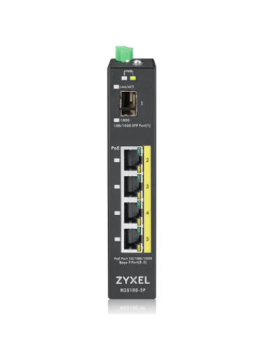 RGS100-5P-ZZ0101F. Промышленный PoE+ коммутатор. ZYXEL в Сочи