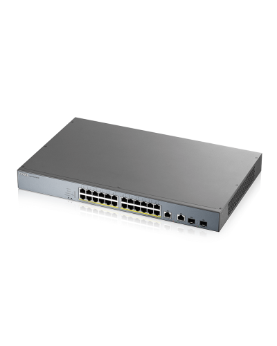 GS1350-26HP-EU0101F. L2 коммутатор PoE+ для IP-видеокамер rack 19. ZYXEL в Сочи