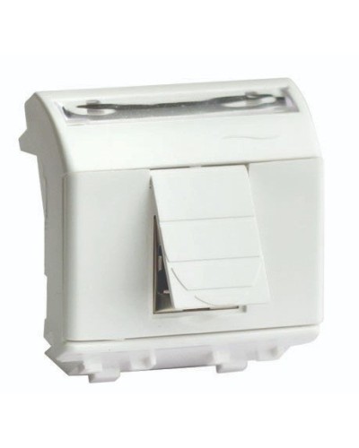 Розетка RJ-45 Brava 2 модуля слоновая кость (75450S): Розетка компьютерная с двумя разъёмами в Сочи