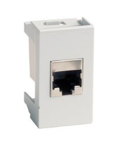 Розетка RJ-45 Viva 1 модуль серая (45138): Розетка компьютерная с одним разъёмом в Сочи