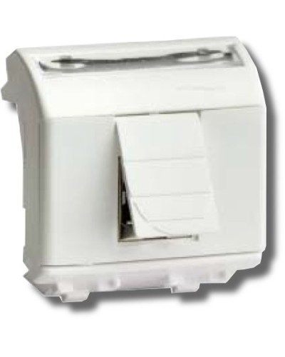 Розетка RJ-45 Brava 2 модуля белая (76450B): Розетка компьютерная с двумя разъёмами в Сочи