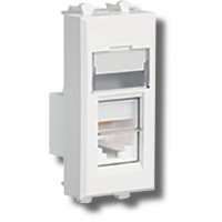 Розетка RJ-45 Avanti 1 модуль ванильная дымка (4405461): Розетка компьютерная