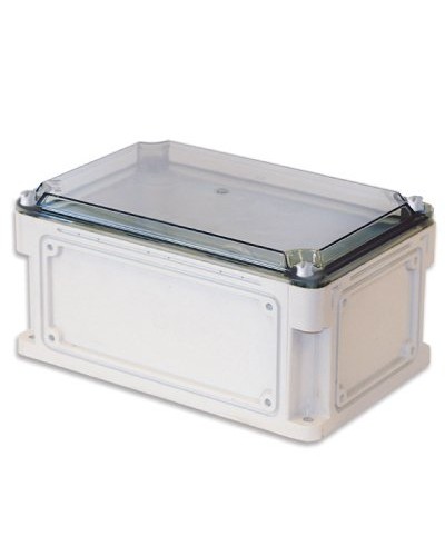 Корпус RAM box 400х200х160, высота крышки 35 мм, IP67 (542311). Корпус с фланцами и прозрачной крышкой, без монтажной платы. ДКС в Сочи