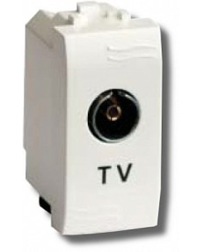 Розетка TV Brava универсальная 1 модуль слоновая кость (75721S): Розетка TV в Сочи