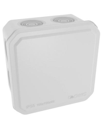 Коробка ответвительная с кабельными вводами IP55, 100х100х50 (53800). Коробка ответвительная. ДКС в Сочи