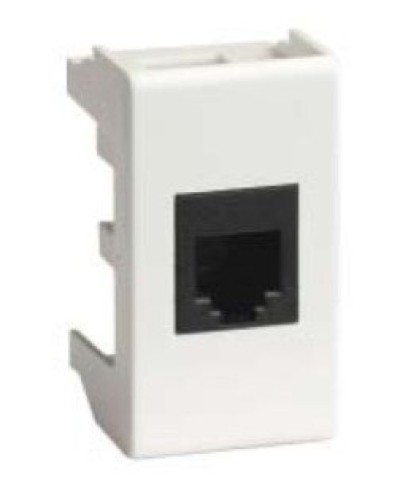 Розетка RJ-45 Viva 1 модуль белая (45038): Розетка компьютерная с одним разъёмом в Сочи