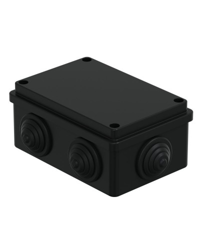 Коробка JBS120 120х80х50, 6 вых., IP55, черная (44008BL-1). Коробка монтажная. Экопласт в Сочи