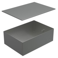 Коробка металлическая с крышкой для заливки в пол BOX/6-8 (70161): Коробка металлическая с крышкой для заливки в пол 249,6х167,6х75мм, для люков 70062, 70082