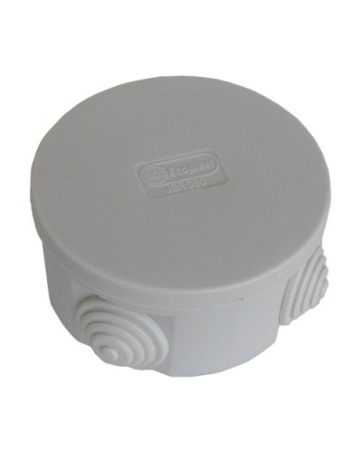 Коробка JBR080 D=80х40, 4 вых., IP44, белая (44005W-1). Коробка монтажная. Экопласт в Сочи