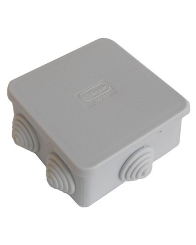 Коробка JBS080 85х85х50, 6 вых., IP44, серая (44066). Коробка монтажная. Экопласт в Сочи