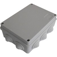 Коробка JBS300 300х250х120, 12вых, IP65, серая (44030HF). Коробка монтажная, огнестойкая, без галогена. Экопласт