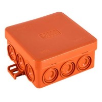 Коробка JBL085 85х85х38, 12 вых., 2P (0,15...4мм²) (43455HF). Коробка монтажная, огнестойкая, без галогена. Экопласт