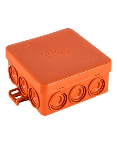 Коробка JBL085 85х85х38, 12 вых., 2P (0,15...4мм²) (43455HF). Коробка монтажная, огнестойкая, без галогена. Экопласт в Сочи