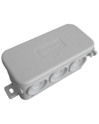 Коробка JBL090 90х42х40, 10 вых., IP55, серая (44055). Коробка монтажная. Экопласт в Сочи
