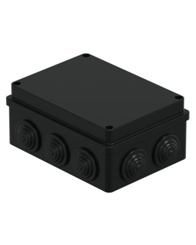 Коробка JBS150 150х110х70, 10 вых., IP55, черная (44009BL-1). Коробка монтажная. Экопласт в Сочи