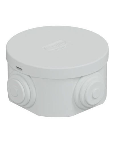 Коробка JBR065 D=65х35, 4 вых., IP44, белая (44004W-1). Коробка монтажная. Экопласт в Сочи