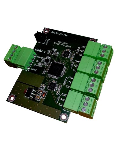 AVT-USB/4RS232. Промышленный преобразователь USB в RS-232. Инфотех в Сочи